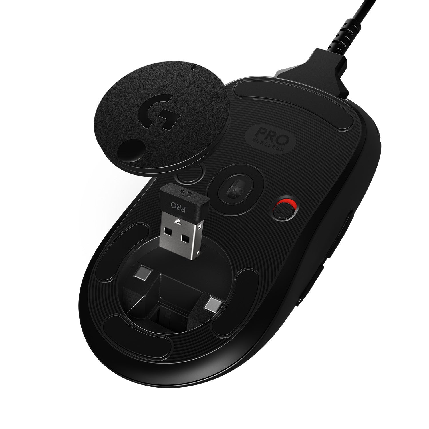 Logitech G PRO HERO – Gaming-Maus – Kabelgebunden (USB‑A), 25600 DPI, RGB-Beleuchtung, rechts, Schwarz