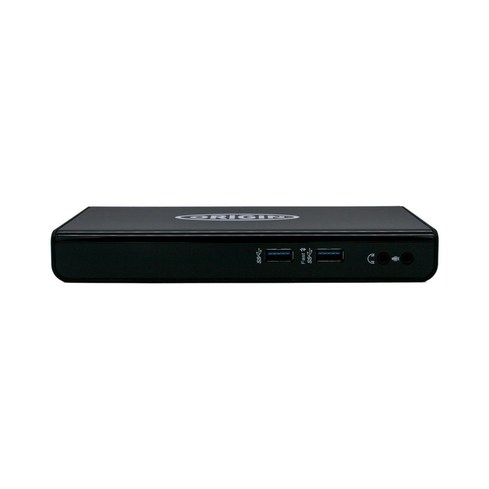 Origin Storage OSDOCK-USB3 Dockingstation – USB-A, 1× HDMI, 1× DVI, 5× USB-A, 1× USB-B, GbE, 3,5 mm Audio