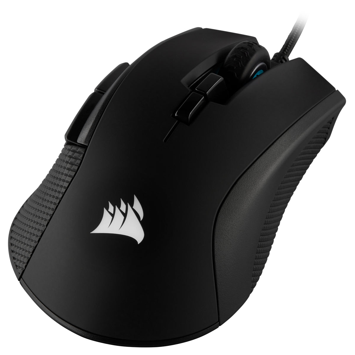 Corsair IRONCLAW RGB Gaming-Maus – kabelgebunden, 7 Tasten, für Rechtshänder, RGB-Beleuchtung, schwarz