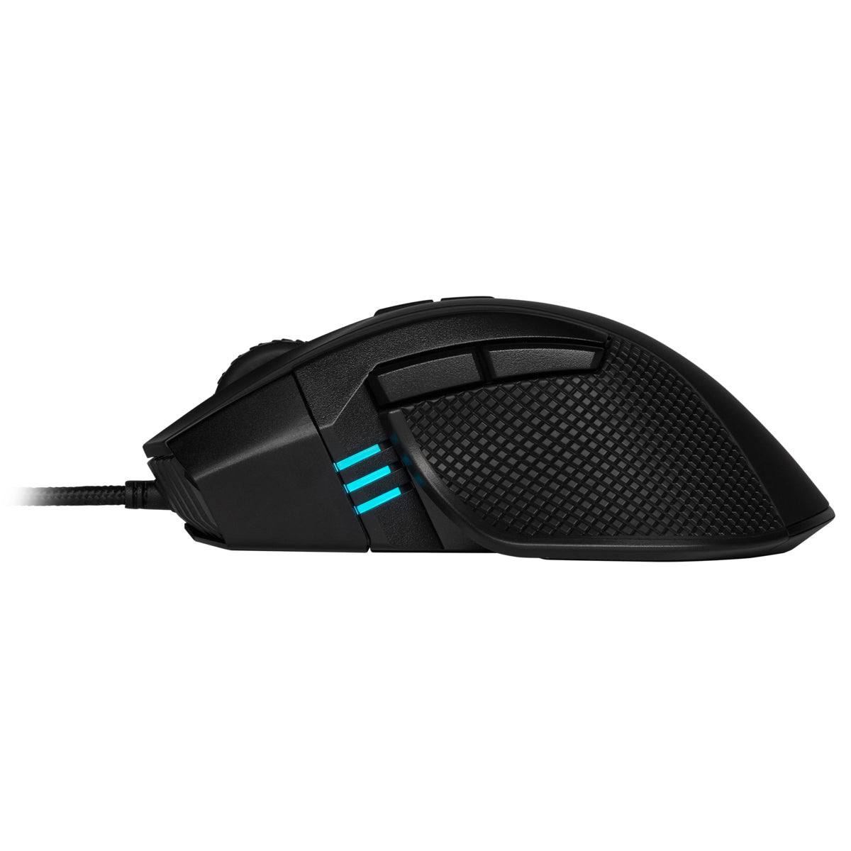 Corsair IRONCLAW RGB Gaming-Maus – kabelgebunden, 7 Tasten, für Rechtshänder, RGB-Beleuchtung, schwarz
