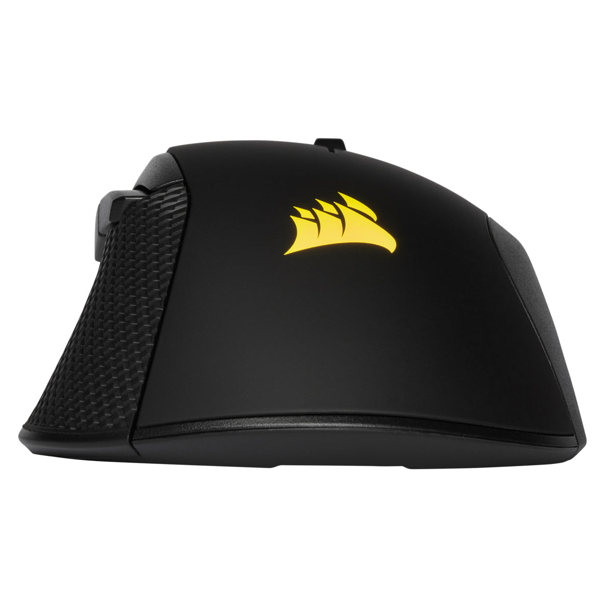 Corsair IRONCLAW RGB Gaming-Maus – kabelgebunden, 7 Tasten, für Rechtshänder, RGB-Beleuchtung, schwarz