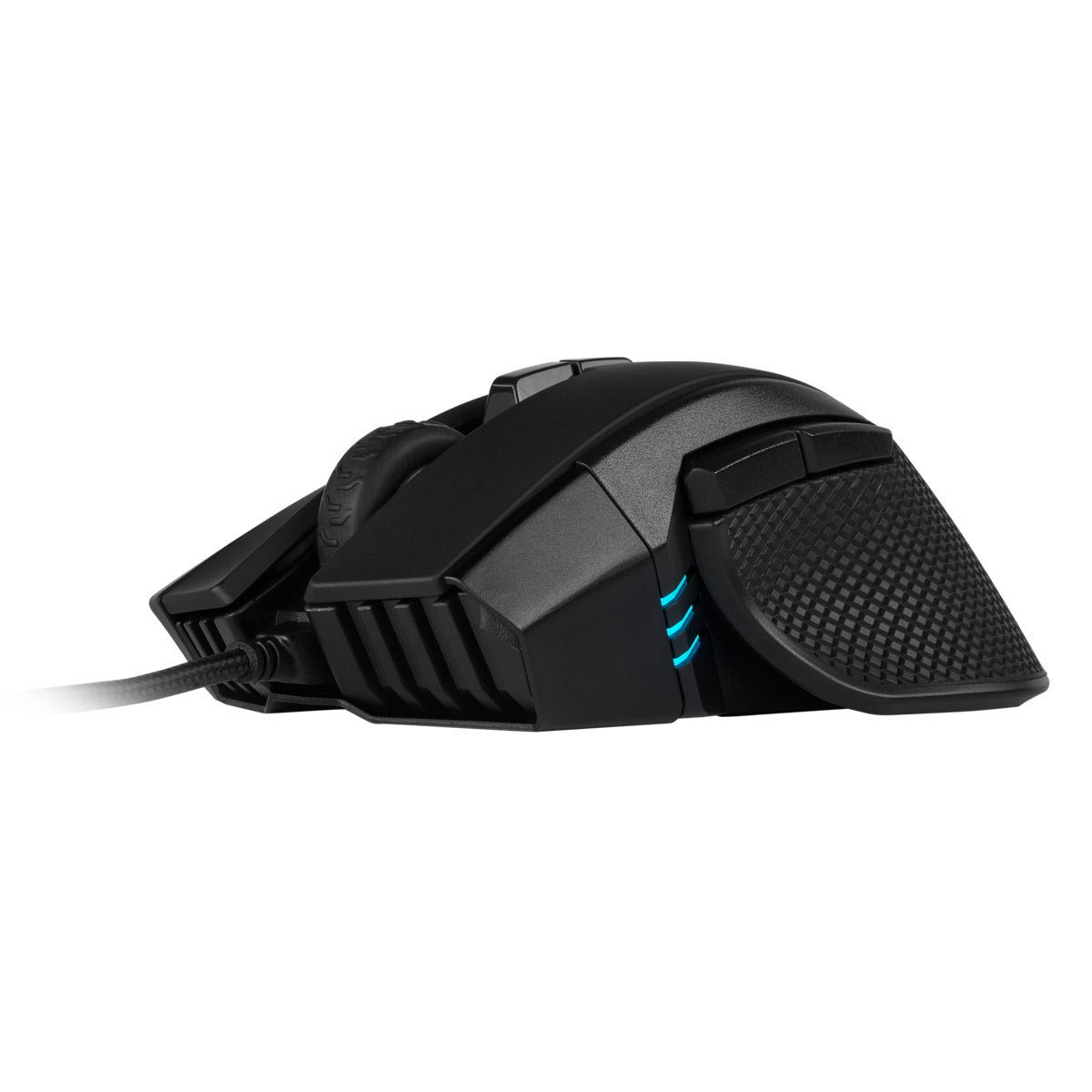 Corsair IRONCLAW RGB Gaming-Maus – kabelgebunden, 7 Tasten, für Rechtshänder, RGB-Beleuchtung, schwarz