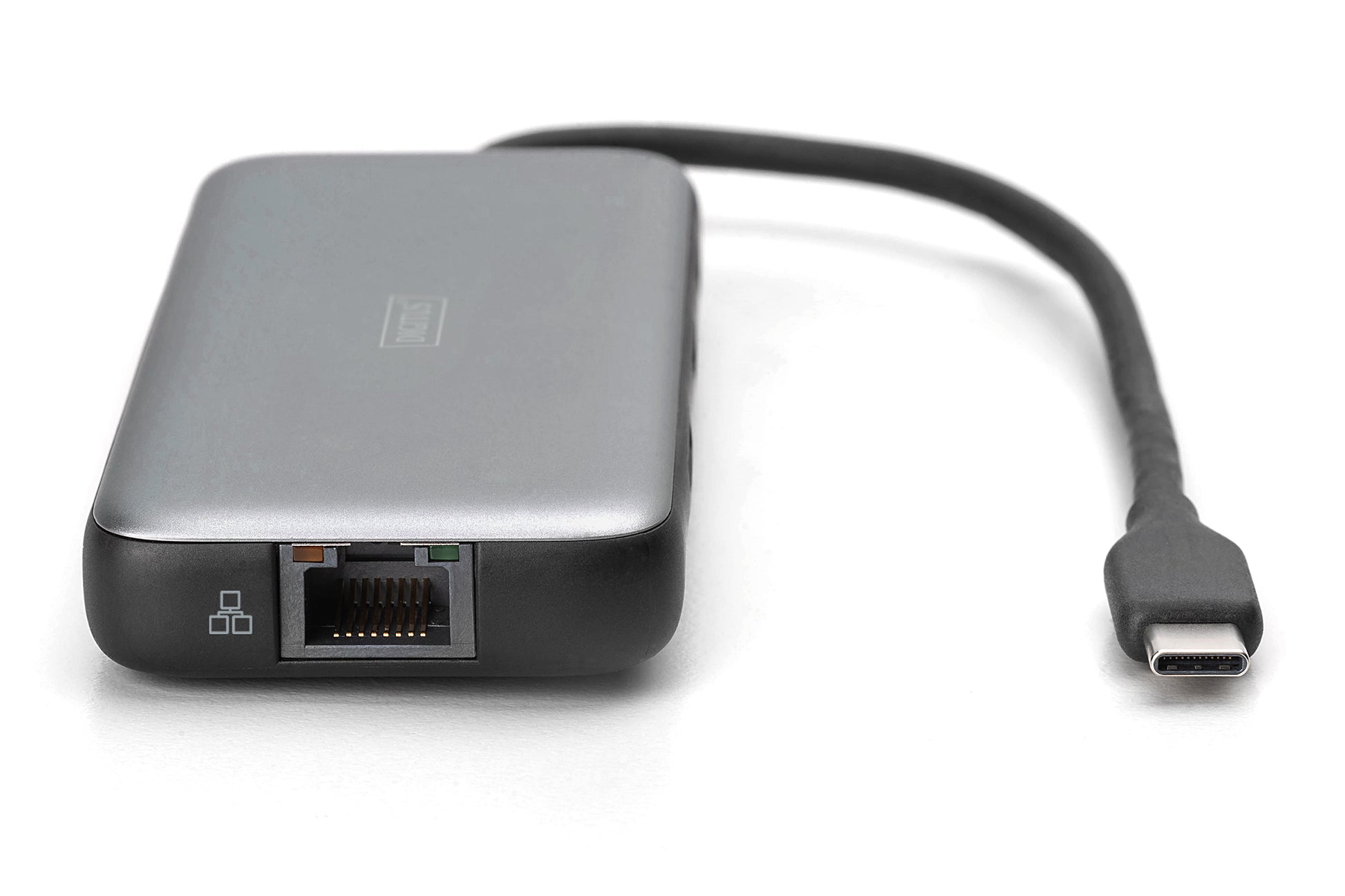 Digitus Dockingstation – USB-C, DP/HDMI, 2× USB-A, SD/microSD, 100 W PD, GbE, für Windows/Mac/ChromeOS