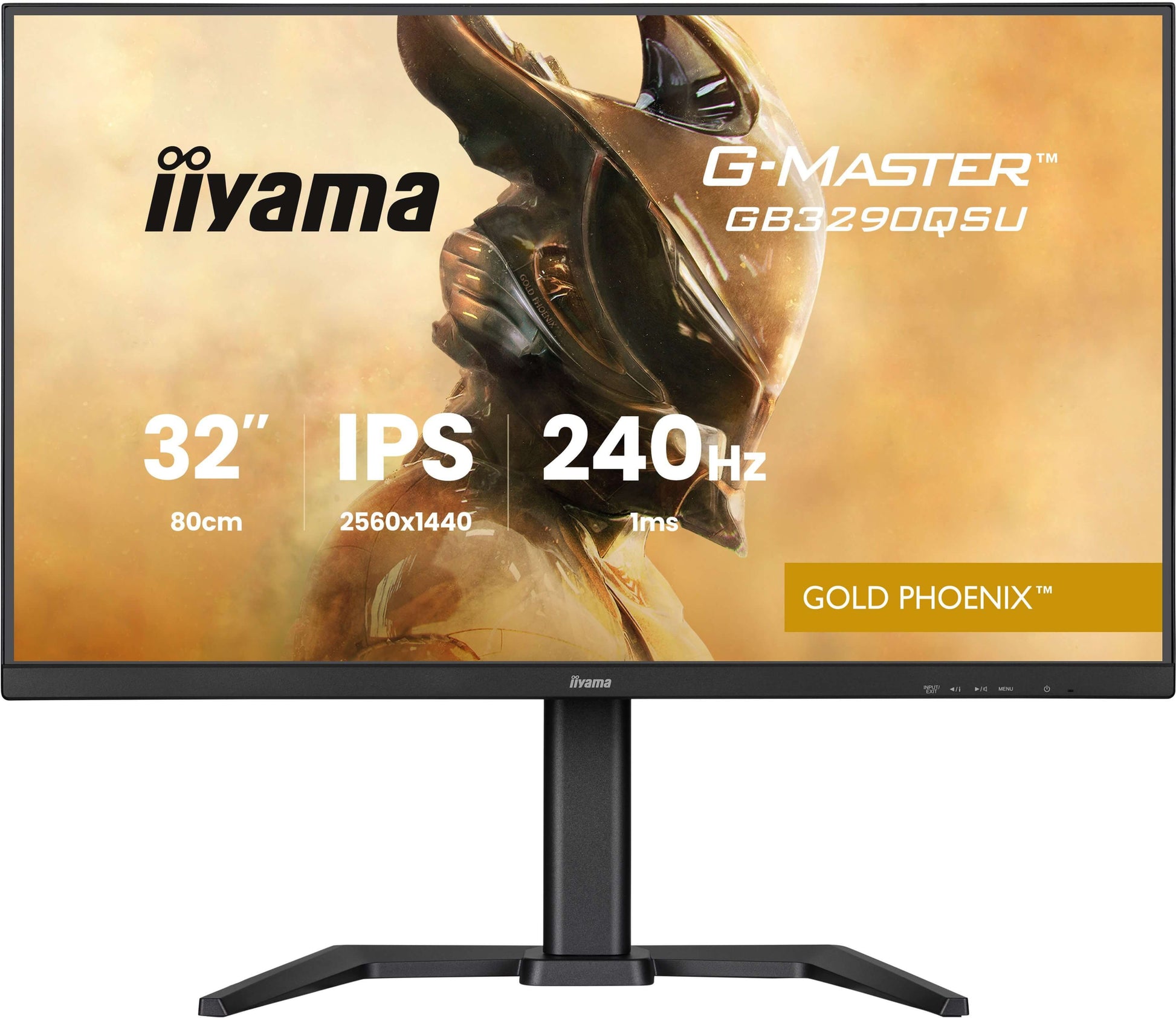 iiyama G-MASTER GB3290QSU-B1 – Monitor, 31,5" 2560 × 1440 (WQHD), IPS, 240 Hz, 400 cd/m²