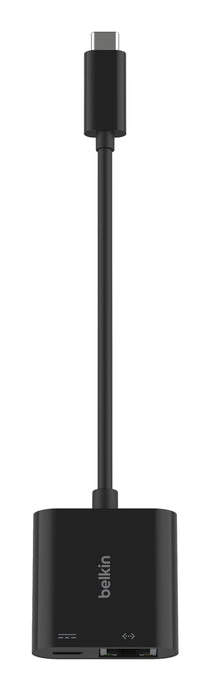 Belkin Netzwerkadapter USB-C zu RJ-45 – 10/100/1000 Mbit/s, USB 3.2 Gen 1 – für iPad/MacBook/Surface