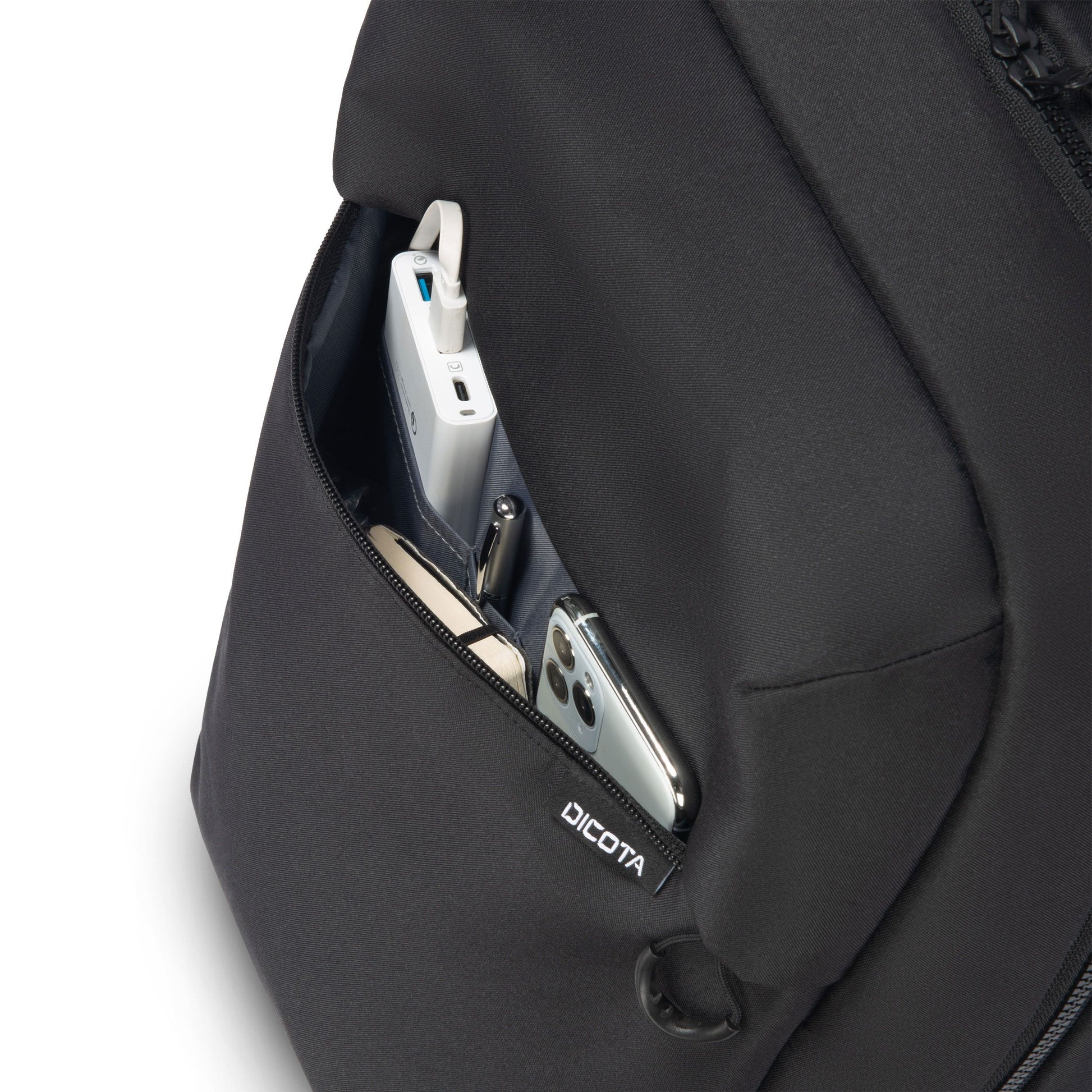 DICOTA Notebook-Rucksack bis 16" – 17 l – Schwarz