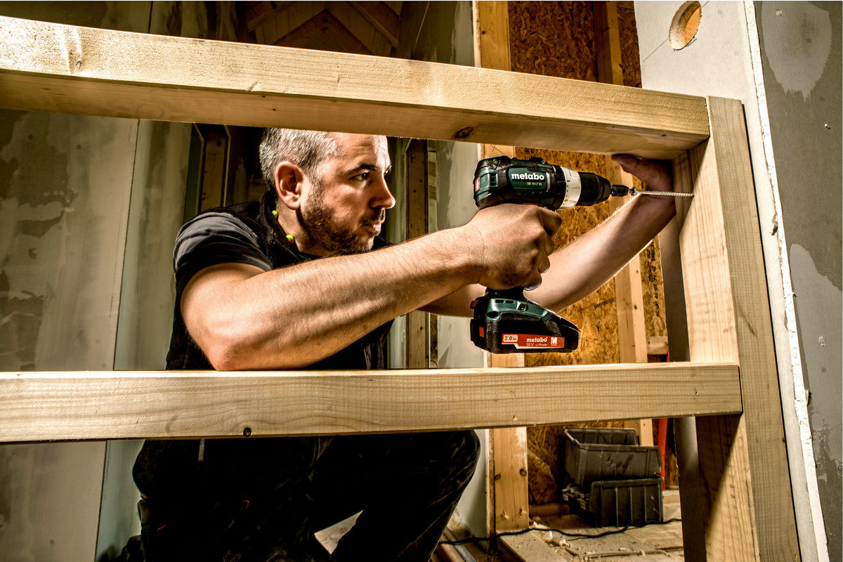 Metabo Akku-Schlagbohrmaschine SB 18 LT BL – 18 V (CAS) – Schnellspannbohrfutter (Ø 13 mm) – 60 Nm – Solo