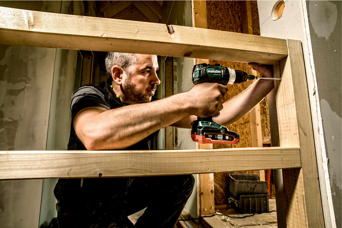 Metabo Akku-Schlagbohrmaschine SB 18 LT BL – 18 V (CAS) – Schnellspannbohrfutter (Ø 13 mm) – 60 Nm – Solo