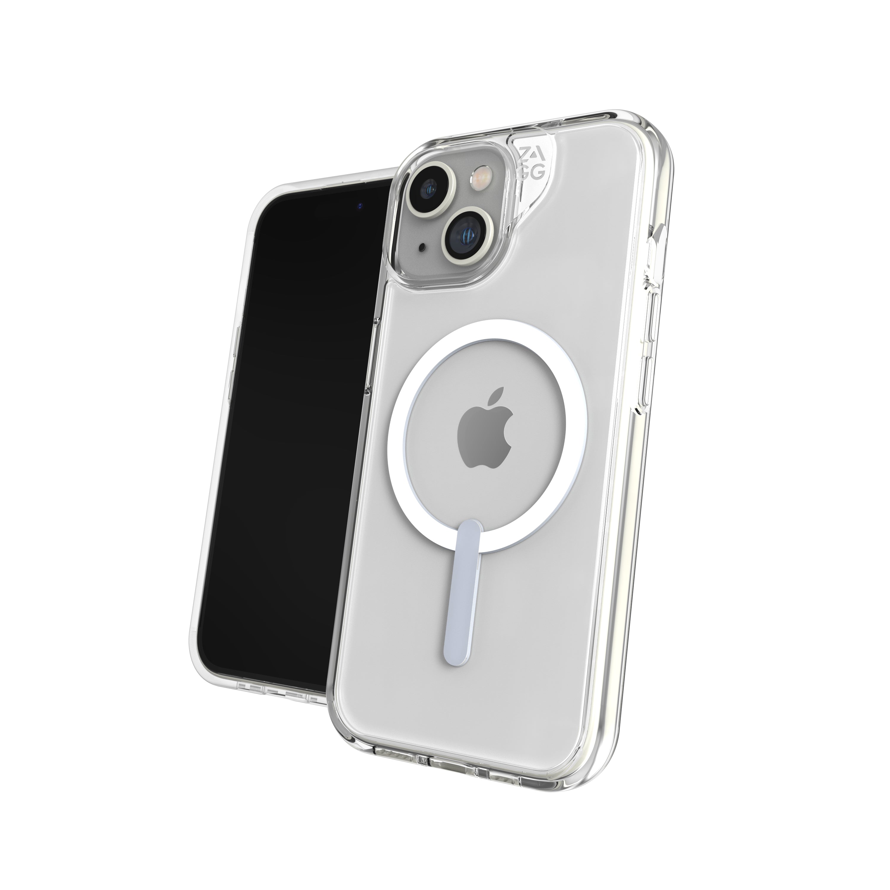 ZAGG Crystal Palace Snap – Backcover – für Apple iPhone 15/14/13, Graphen, Transparent, bis 4 m Sturzsicherung