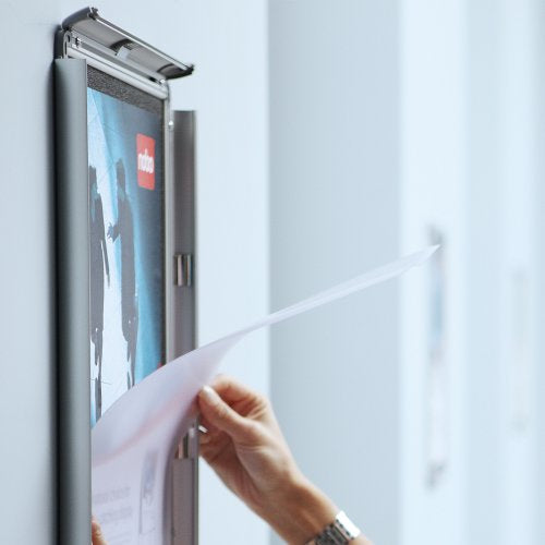 Nobo Plakatrahmen – 341 × 468 mm, silber, Metall, für A3