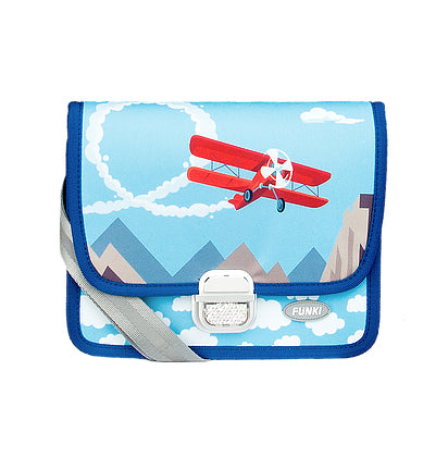 Funki Kindergartentasche – Flugzeug – 26,5 cm × 20,0 cm × 7,0 cm