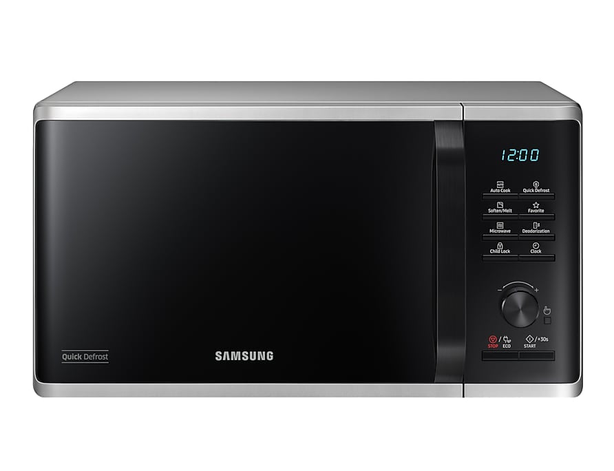 Samsung Solo-Mikrowelle MS23K3515AS – 23 l, Keramikboden, 800 W – Silber