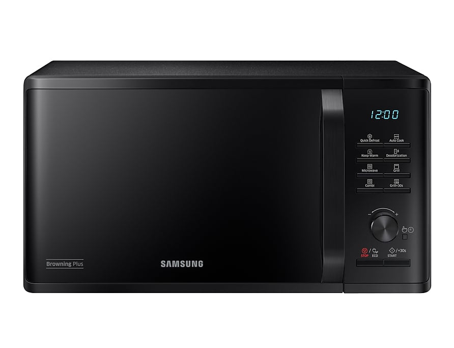 Samsung Grill-Mikrowelle MG23K3505AK – 23 l, Grill & Keramikboden, 800 W – Schwarz