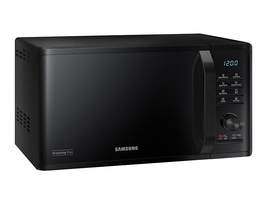 Samsung Grill-Mikrowelle MG23K3505AK – 23 l, Grill & Keramikboden, 800 W – Schwarz