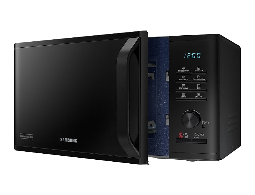 Samsung Grill Mikrowelle MG23K3505AK/SW – 23 l, Grill & Keramikboden, 800 W – Schwarz