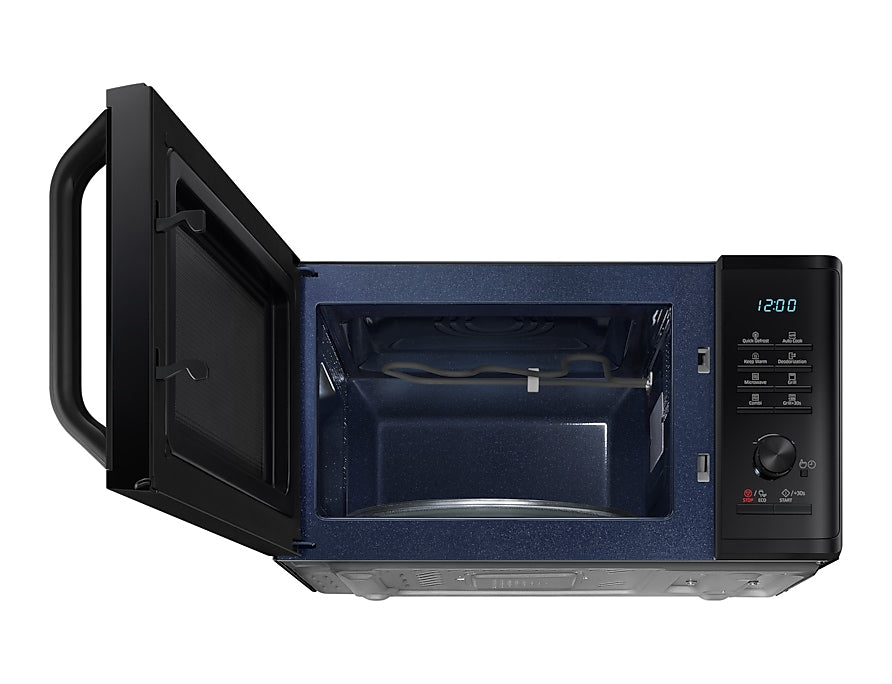 Samsung Grill-Mikrowelle MG23K3505AK – 23 l, Grill & Keramikboden, 800 W – Schwarz
