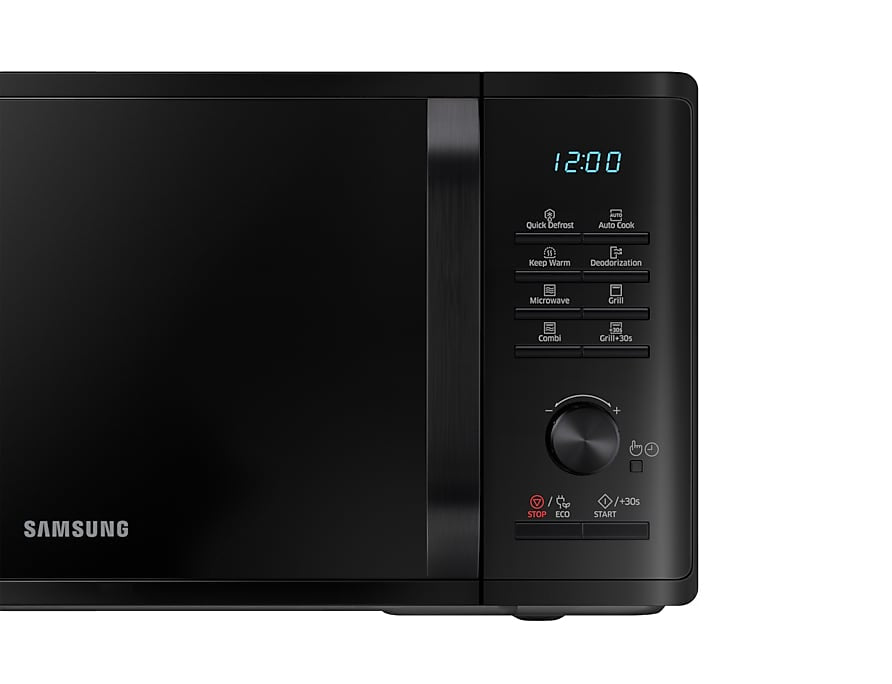 Samsung Grill Mikrowelle MG23K3505AK/SW – 23 l, Grill & Keramikboden, 800 W – Schwarz