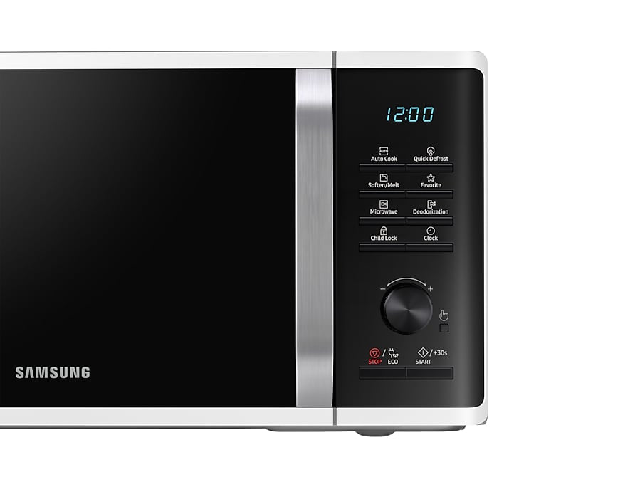 Samsung Mikrowelle MS23K3515AW – 23 l, Warmhaltefunktion & Abtaufunktion, 800 W – weiss