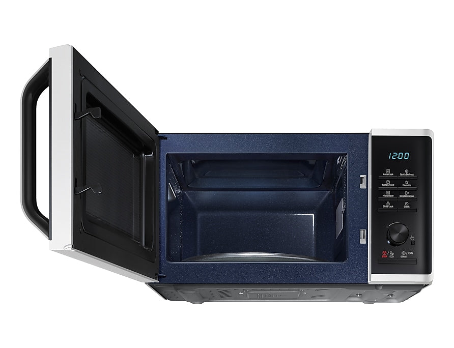 Samsung Solo-Mikrowelle MS23K3515AW/SW – 23 l, Keramikboden, 800 W – weiss/schwarz
