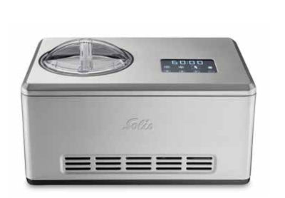 Solis Gelateria Pro Touch 8502 – 1,8 l, Glacé & Sorbet, 200 W – Edelstahl