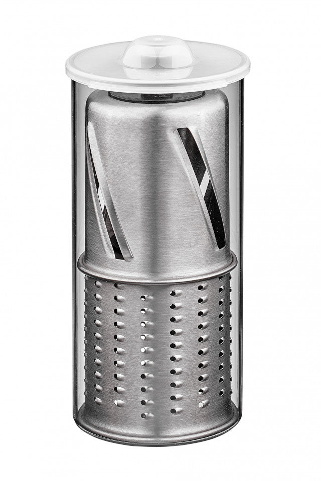 Solis Reibschnitzler Slice & More 8401 – 350 W, 5 Zylinder – schwarz/edelstahl