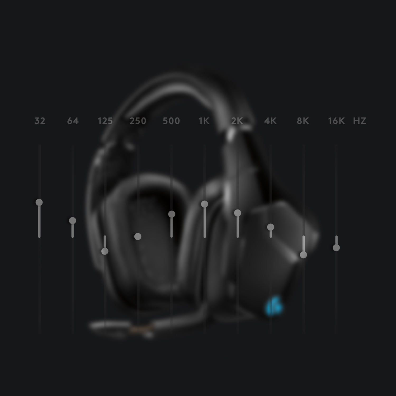 Logitech G G935 Gaming-Headset – Over-Ear, Kabellos + 3,5 mm Klinke, ANC, mit USB-A-Dongle