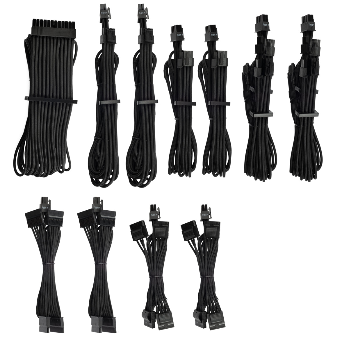 Corsair CP-8920222 DC Stromkabel – Schwarz, für Corsair HX- und RM-Netzteile