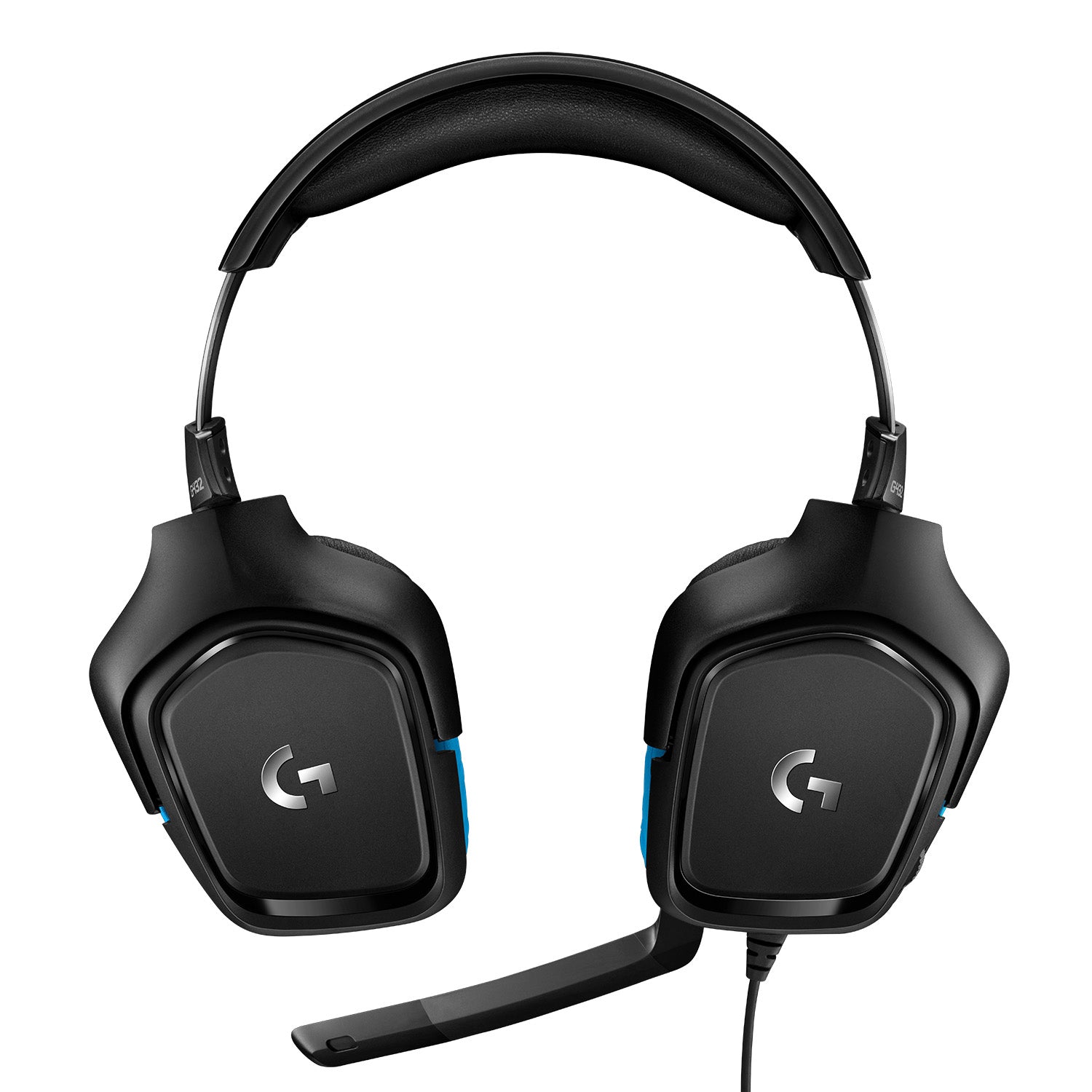 Logitech G G432 Gaming-Headset – Over-Ear, Stereo, Kabelgebunden, 3,5 mm Klinke, ANC, Schwarz/Blau