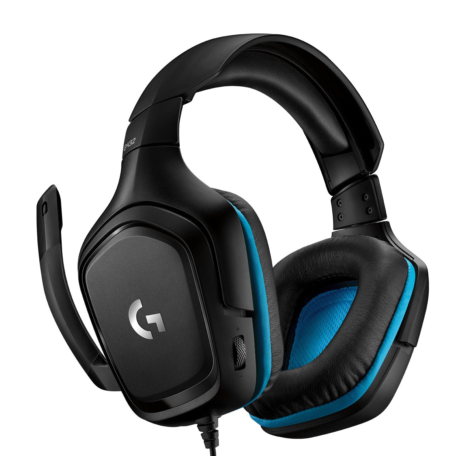 Logitech G G432 Gaming-Headset – Over-Ear, Stereo, Kabelgebunden, 3,5 mm Klinke, ANC, Schwarz/Blau