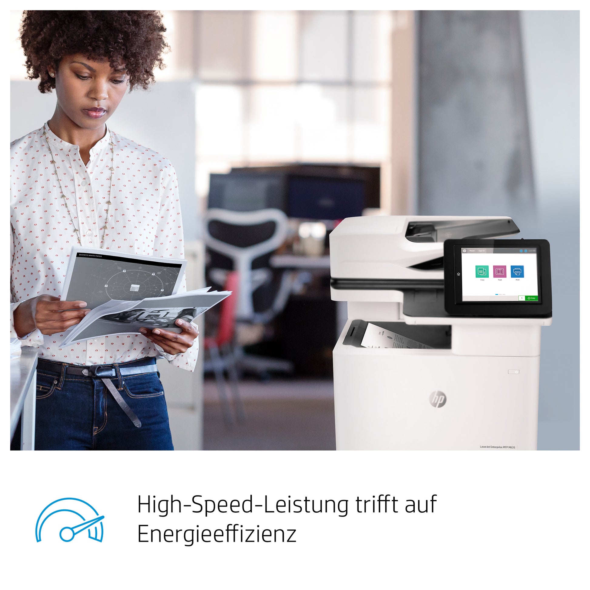 HP LaserJet Enterprise M635FHT – S/W Laser-MFP A4 – 61 ppm S/W