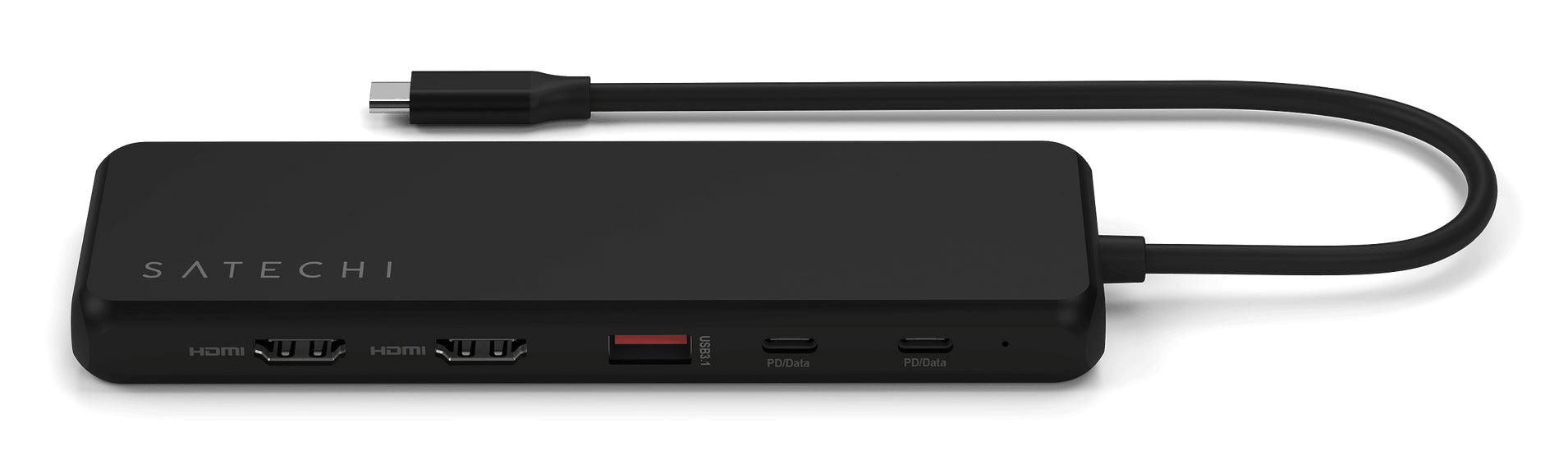 Satechi ST-P3D13K Multiport-Adapter – USB-C, 1× DP, 1× HDMI, 5× USB-A, 2× USB-C, 85 W PD, GbE