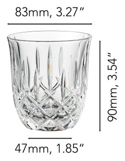 Nachtmann Cappuccinotasse – 2er Set, 234 ml, Ø 8,3 cm, Kristallglas, Transparent, spülmaschinenfest