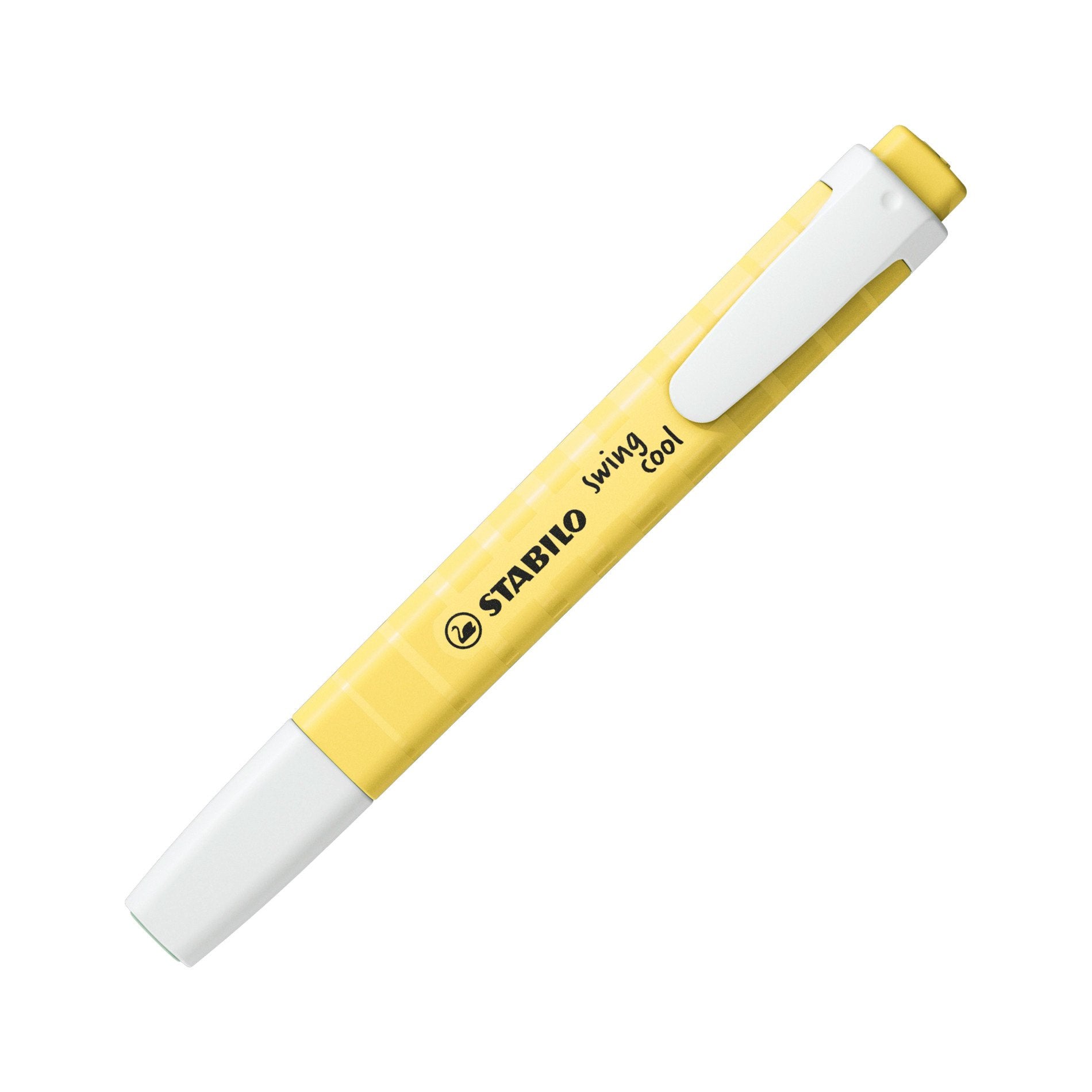 STABILO swing cool Pastel Edition Textmarker Gelb – Keilspitze, 1–4 mm