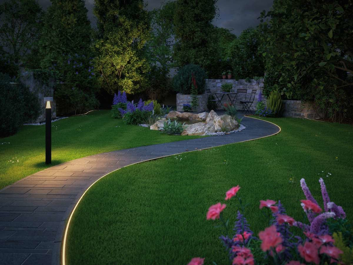 Paulmann LED-Streifen Aussen – 3250 lm, 31 W – Warmweiss, 3000 K – IP67 – Netzbetrieb – Weiss, Kunststoff