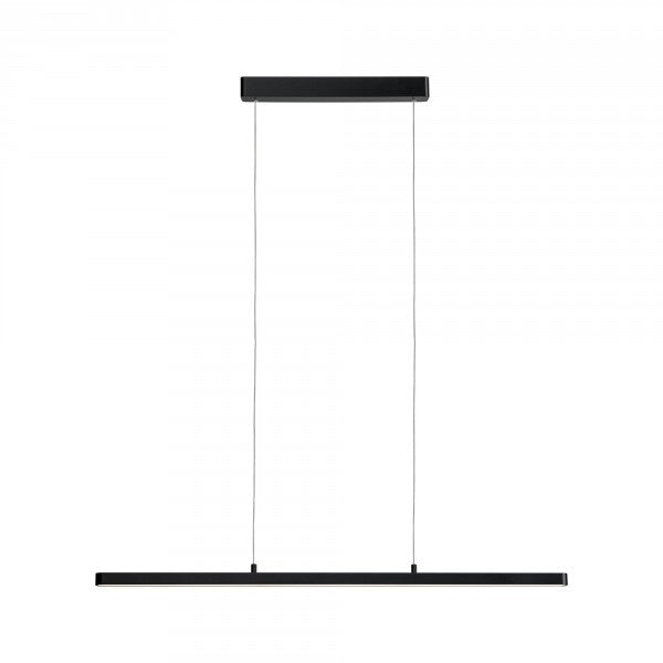 Paulmann Deckenleuchte Lento – 100 × 3,5 cm, 1800 lm, 42 W, 2700 K, dimmbar, schwarz, Pendellänge 150 cm