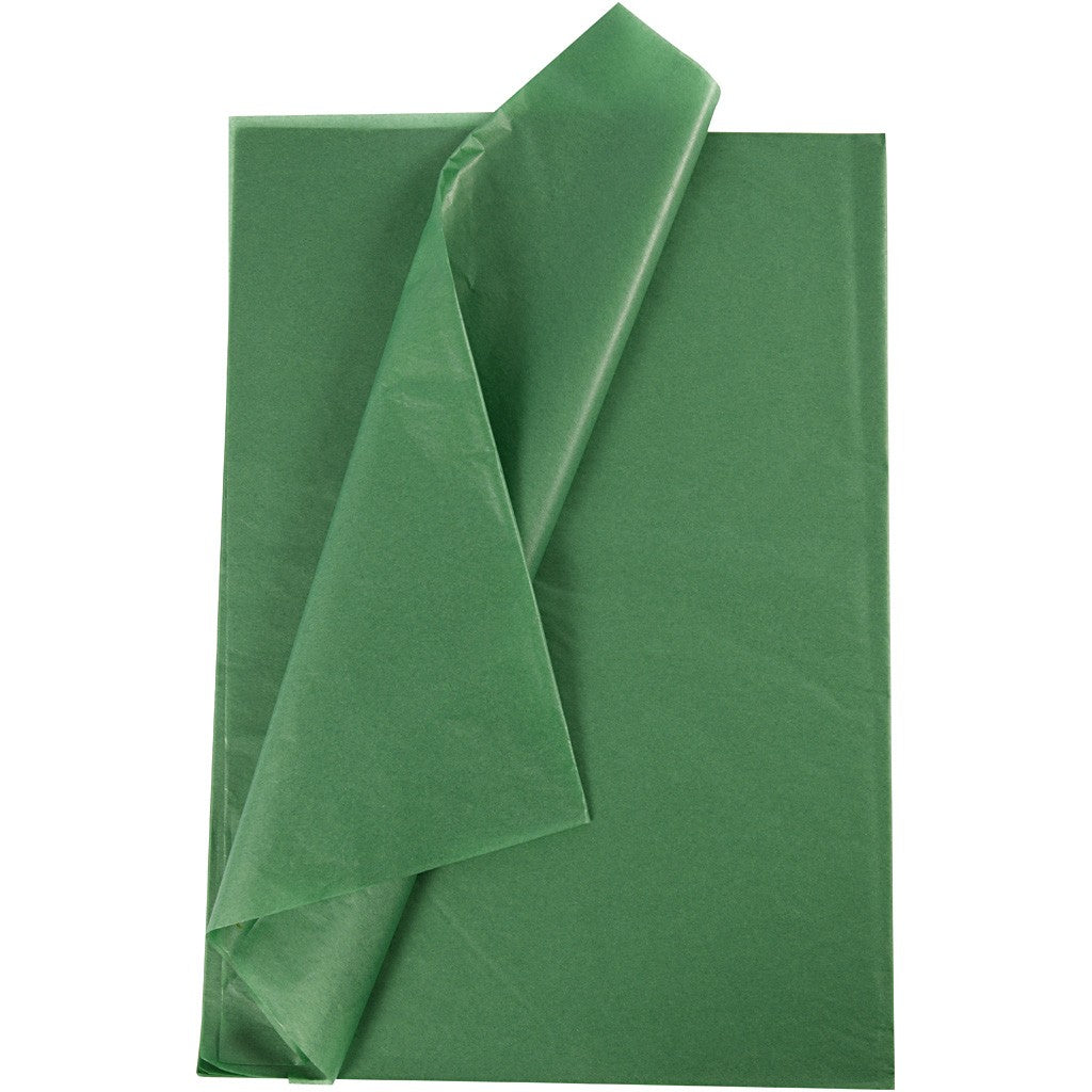 Creativ Company Seidenpapier Grün – 50 × 70 cm, 25 Bogen – 14 g/m²