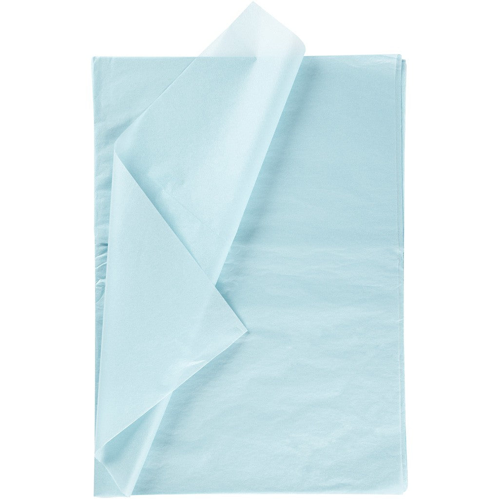 Creativ Company Seidenpapier, Hellblau, 50 × 70 cm, 14 g/m², 25 Bogen