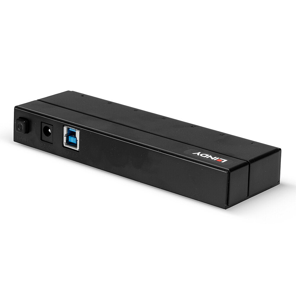 Lindy 43228 USB-Hub – USB 3.0, 7× USB-A, für PC