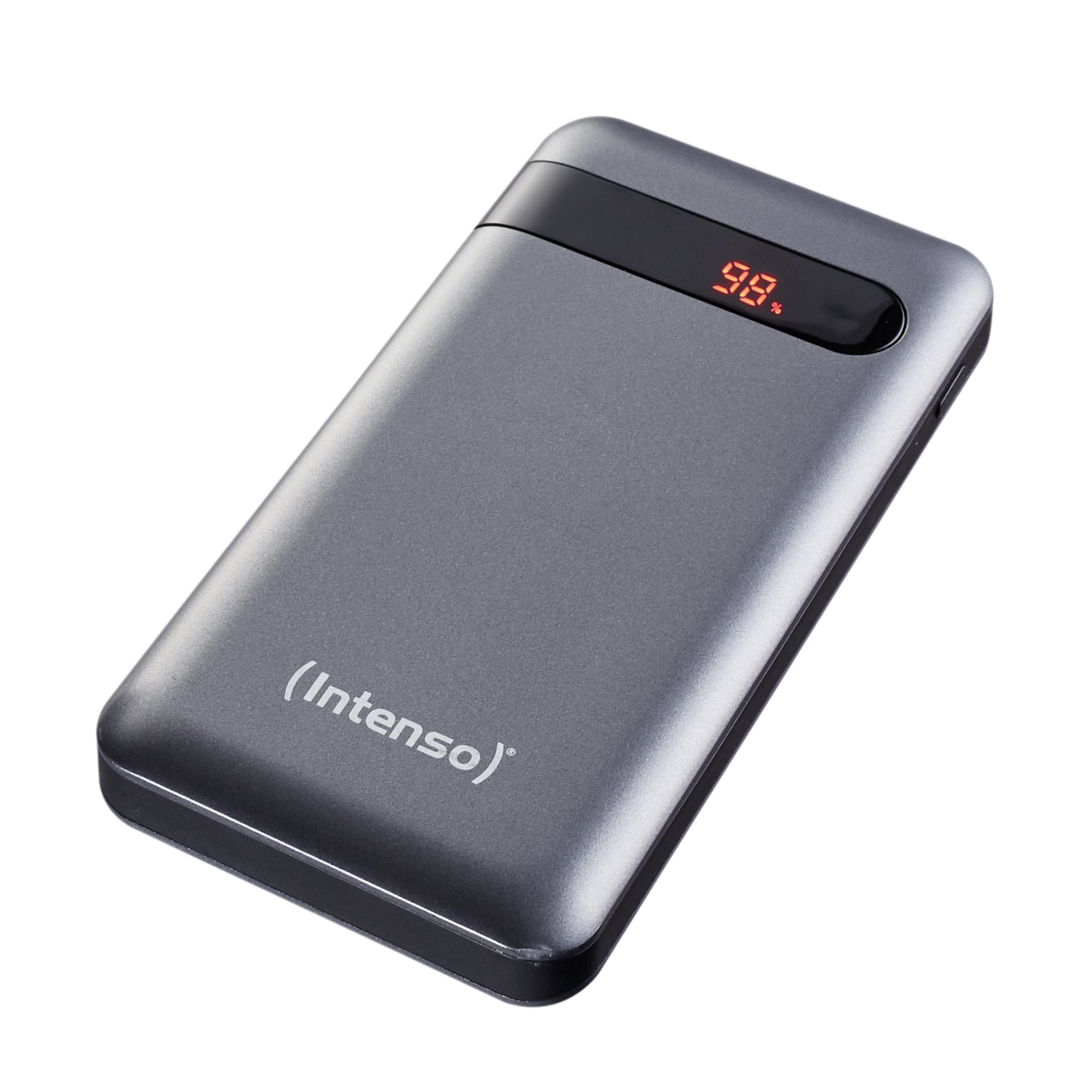 Intenso PD10000 Powerbank 10'000 mAh – 20 W PD, 1× USB-C, 1× USB-A, anthrazit