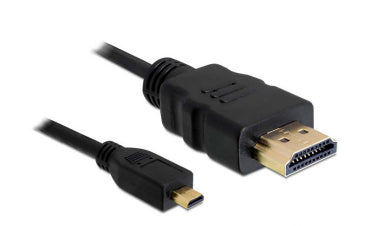 DeLOCK HDMI-Kabel, HDMI/Micro HDMI, Schwarz, 4043619826643, 1 Stück