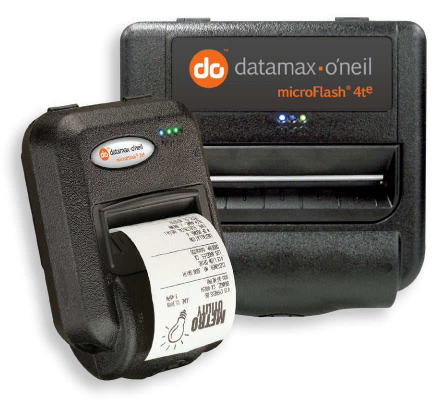Datamax O'Neil MF4te – Mobiler Thermodrucker, 112 mm, 203×203 dpi, 51 mm/s, USB/LAN/Bluetooth/RS-232