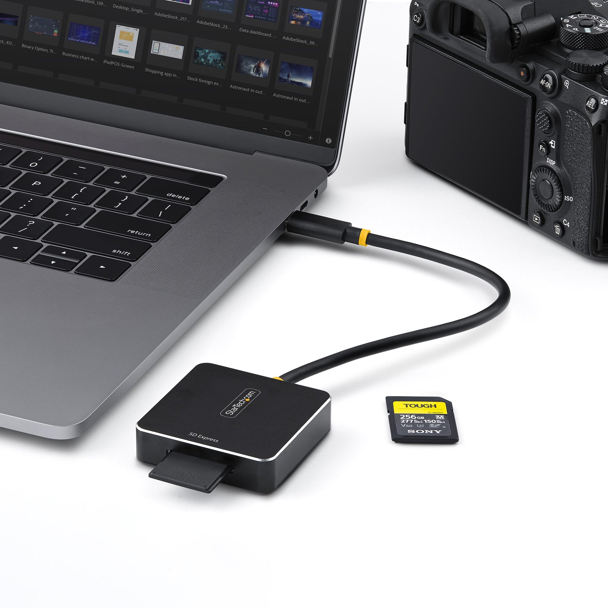 StarTech.com SD-Express USB-C Kartenleser – SD/SDHC/SDXC, USB 3.2 Gen 2 (10 Gbit/s) – Schwarz