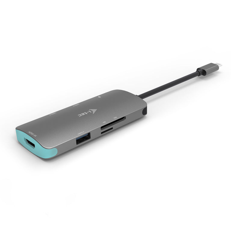 i-tec Metal Nano Dockingstation – USB-C, 1× HDMI, 3× USB-A, 100 W PD, SD/microSD, für Windows/Mac/Linux