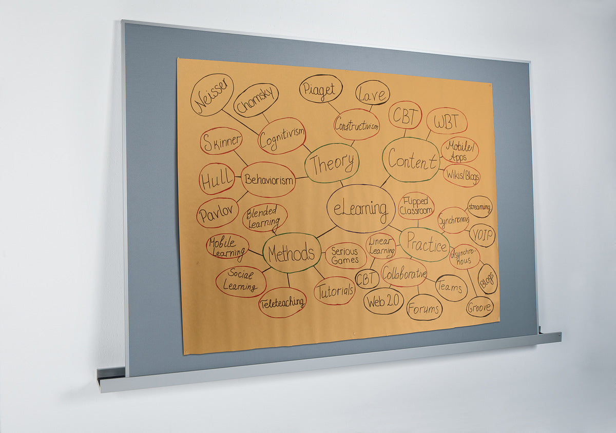Sigel Pinnwand – Filz, Alurahmen – 120 × 180 cm, Grau