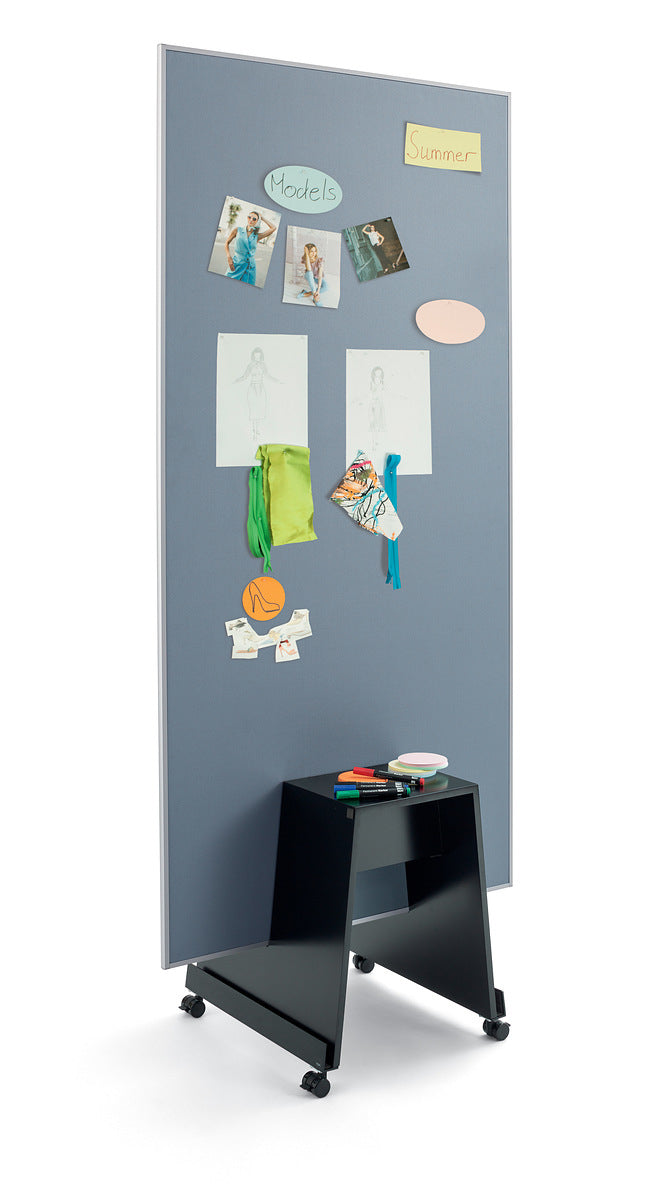 Sigel Pinnwand – Filz, Alurahmen – 90 × 180 cm, Grau, Meet up