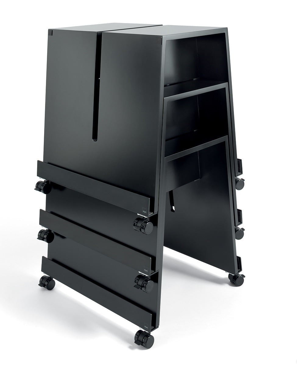 Sigel Stand Meet up – für Sigel Meet up, mit Rollen, schwarz, MDF, 523×550×464 mm