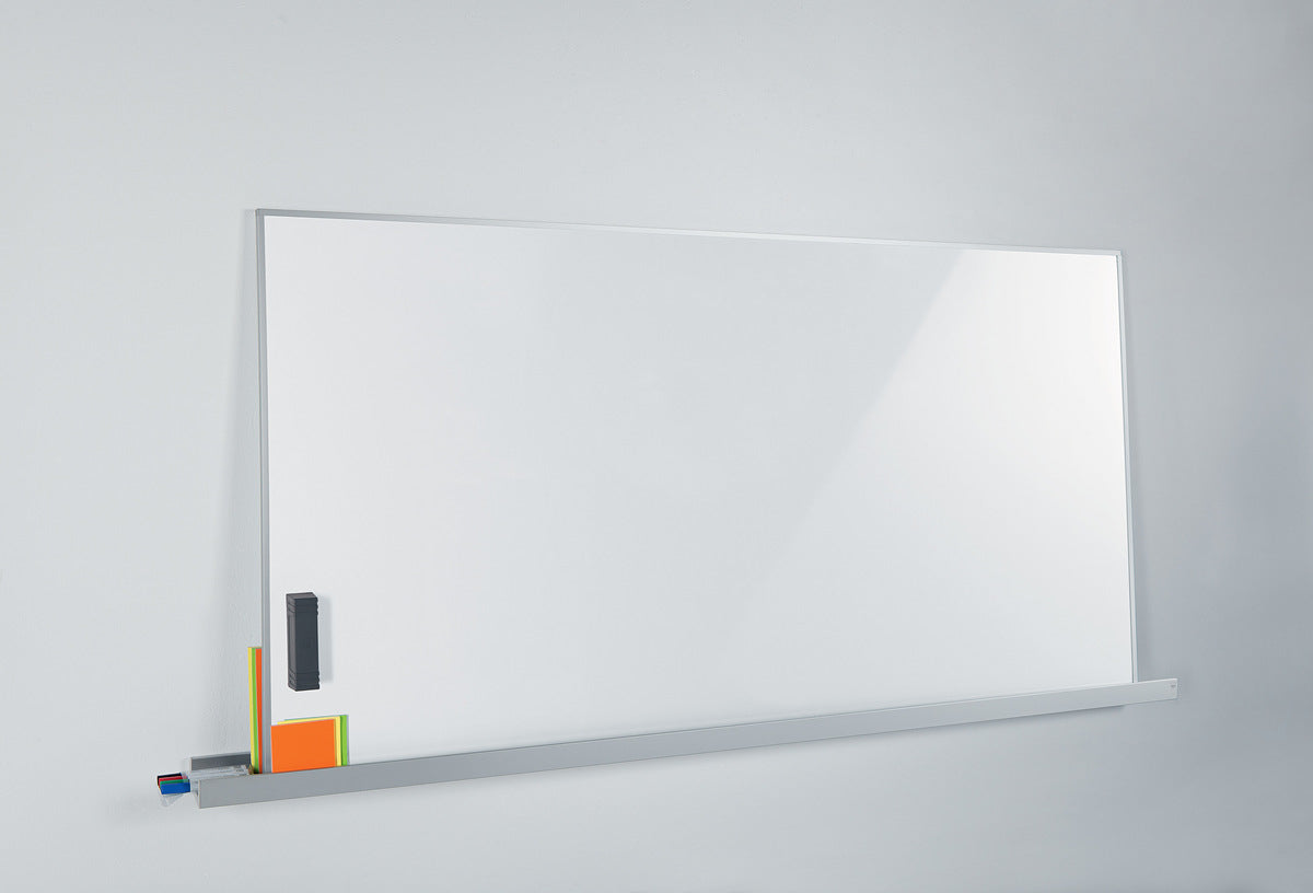 Sigel Whiteboard – 90 × 180 cm, lackierter Stahl, magnetisch, Aluminiumrahmen, mobil, beidseitig