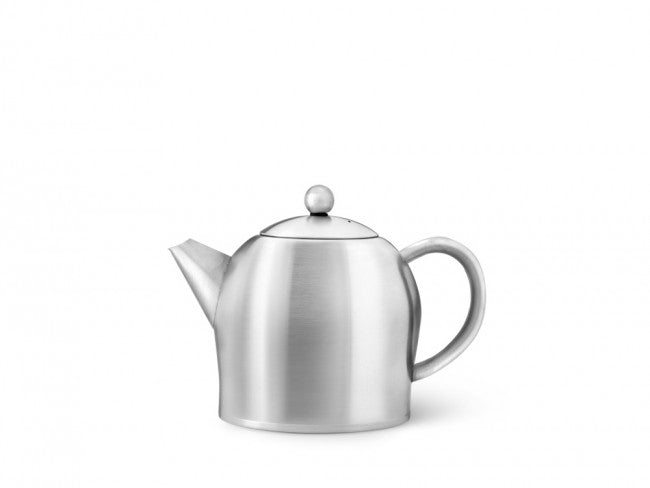 Bredemeijer Teekanne Minuet Santhee – 500 ml, Edelstahl, Silber, tropffreier Ausguss, spülmaschinenfest