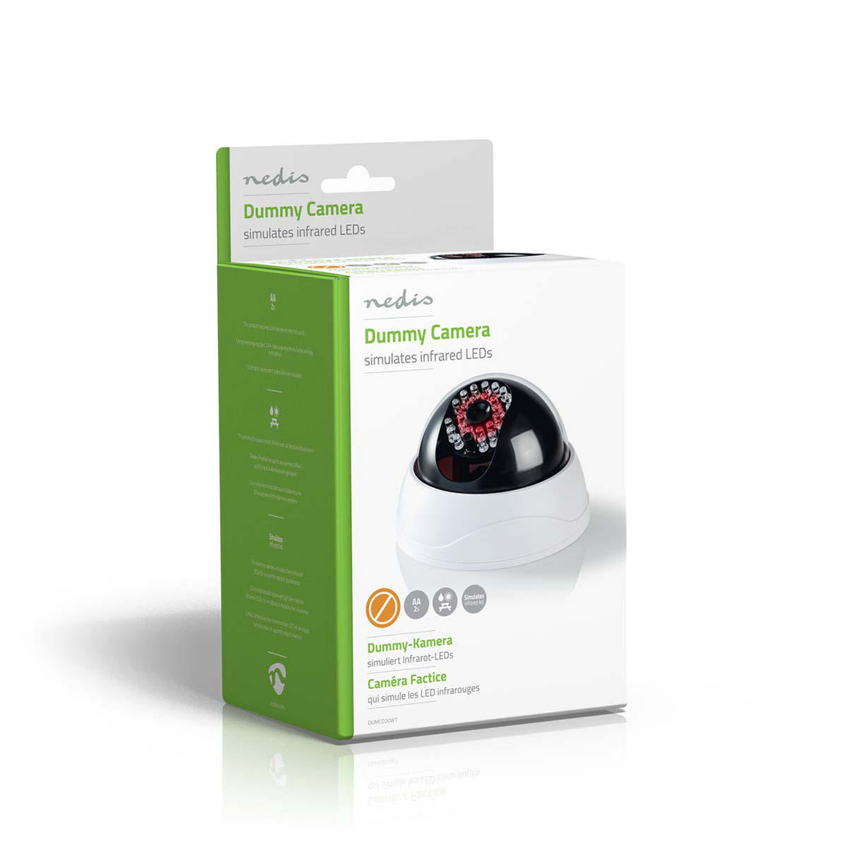 Nedis Dummy-Überwachungskamera Dome – Batteriebetrieben – IP44
