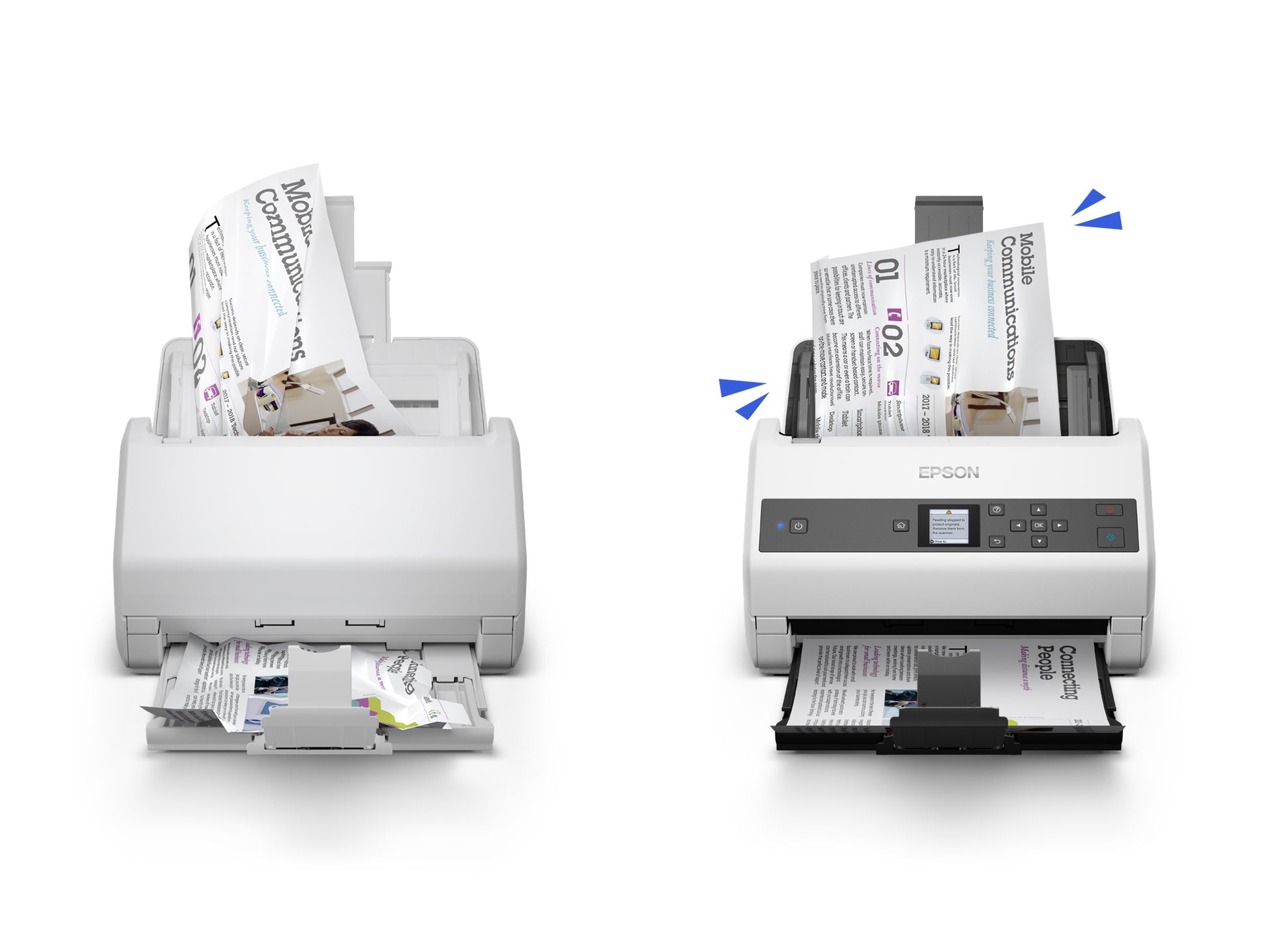 Epson WorkForce DS-870 – Dokumentenscanner, A4, Duplex, 65 ppm, 600 dpi, ADF 100 Blatt, USB